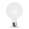 7W LED COG lemputė V-TAC, E27, G125, matiniu paviršiumi, 6400K