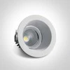 Bikuvalt 7W LED įleidžiamas pakreipiamas šviestuvas, baltas, 3000K, 11107FD/W/W