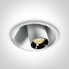 7W LED įleidžiamas reguliuojamas šviestuvas, baltas, 3000K, 11107T/W/W