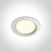 7W LED įleidžiamas šviestuvas, baltas, 3000/4000/5000K, 10107T/W/V
