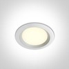 7W LED įleidžiamas šviestuvas, baltas, 3000/4000/5000K, 10107T/W/V