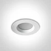 Bikuvalt 7W LED įleidžiamas šviestuvas, baltas, 3000K, 10107B/W/W