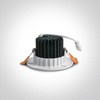 7W LED įleidžiamas šviestuvas, baltas, 3000K, 10107CA/W/W