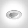 Bikuvalt 7W LED įleidžiamas šviestuvas, baltas, 3000K, 10107B/W/W