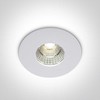 7W LED įleidžiamas šviestuvas, baltas, 3000K, IP54, 10107M/W/W