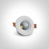 7W LED įleidžiamas šviestuvas, baltas, 3000K, 10107CA/W/W