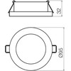 7W LED įleidžiamas šviestuvas MT 137 LED, chromo sp., 4000K, IP44
