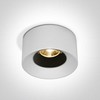 7W LED įleidžiamo montavimo šviestuvas, baltas, 3000K, 10107A/W/W