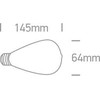 7W LED lemputė, dimeriuojama, E27, 2200K, 9G04RAD/A/E