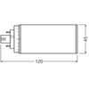 Osram 7W LED lemputė DULUX, GX24q-2, baltos matinės sp., 3000K