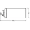 Ledvance 7W LED lemputė DULUX, GX24q-2, baltos matinės sp., 4000K