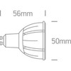 7W LED lemputė, GU10, 3000K, 7306GC/W