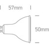 7W LED lemputė, GU10, 4000K, 7307BG/C