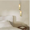 7W LED pakabinamas šviestuvas, baltos/žalvario sp., 3000K, dimeriuojamas, 2545