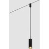 7W LED pakabinamas šviestuvas į magnetinę sistemą ZAMBELIS MAGNETIC 3MM, juodas, 3000K, dimeriuojamas, 25124