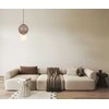 7W LED pakabinamas šviestuvas PIEVE, rudos/smėlio/baltos sp., 3000K