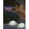 7W LED pastatomas lauko šviestuvas PETRA 60, E27, A60, baltas, 6000/6500K, IP65, parduodamas su lempute