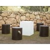 New Garden 7W LED pastatomas lauko šviestuvas - stalas CUBY 32, E27, A60, baltas, 6000/6500K, IP65, parduodamas su lempute