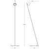 7W LED pastatomas šviestuvas, juodos/šampano sp., 3000K, dimeriuojamas, 25344