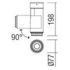 7W LED paviršinis reguliuojamas lauko šviestuvas EAGLE, tamsiai pilkas, 3000K, IP54, 90066
