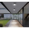 7W LED paviršinis fasado šviestuvas TREND TOP 110, antracito sp., 3000K, 36°