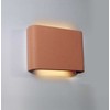 7W LED sieninis fasado šviestuvas ADALIN, raudonas, 3000K, IP65, šviečia į viršų ir į apačią, 4327801