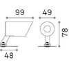 Sieninis šviestuvas 7W LED sieninis fasado šviestuvas KOALA, juodas, 3000K, IP65, 345666