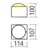 7W LED sieninis lauko šviestuvas ARI, baltas, 3000K, IP65, 90273