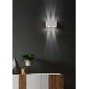 7W LED sieninis šviestuvas AMPLITUDE, baltas, 3000K, šviečia į viršų ir į apačią, reguliuojamas šviesos kampas, 01-1229