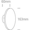 7W LED sieninis šviestuvas, baltas, 3000K, 67450/W/W