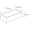 7W LED sieninis šviestuvas, baltos sp., 2700/3300/4000K, IP65, šviečia į viršų ir į apačią, 67392/W/V