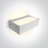 7W LED sieninis šviestuvas, baltos sp., 2700/3300/4000K, IP65, šviečia į viršų ir į apačią, 67392/W/V