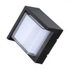 V-tac 7W LED sieninis šviestuvas, juodas, 3000K, IP65