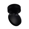 V-tac 7W LED sieninis šviestuvas, juodas, IP65, 3000K