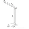 7W LED stalo šviestuvas NOBLITE, baltas, 3000-6000K, dimeriuojamas