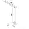7W LED stalo šviestuvas NOBLITE N, rožinis, 3000/4000/6500K, dimeriuojamas
