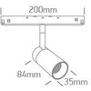 7W LED šviestuvas į magnetinę sistemą ONELIGHT MINI/MIDI/MAXI/P&P, juodas, 3000/3500/4000K, 48V, 42138/B/V