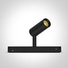 7W LED šviestuvas į magnetinę sistemą ONELIGHT MINI/MIDI/MAXI/P&P, juodas, 3000/3500/4000K, 48V, 42138/B/V