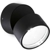 7W paviršinis lauko šviestuvas OMEGA ROUND, juodas, 4000K, 285504