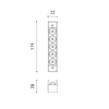7W šviestuvas į magnetines sistemas Juodas FOSTER MICRO, 24V, juodas, 3000K