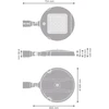 80W LED gatvės šviestuvas URBAN FLEX, pilkas, 4000K, 156° x 67°, ZHAGA, DALI