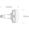 80W LED lemputė, E40, 4000K, 9G80N/C/LE