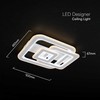 80W LED lubinis šviestuvas, baltas, 3000-6500K, dimeriuojamas