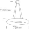 80W LED pakabinamas šviestuvas, baltas, 3000K, 63110C/W