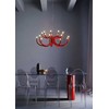 81W LED pakabinamas šviestuvas LUXOR, blizgios baltos sp., 3000K, dimeriuojamas, 01-3231