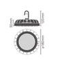 Ledvance 83W sandėlio šviestuvas HIGH BAY COMPACT, juodas, 4000K, IP65