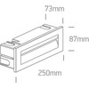 8,5W LED įleidžiamas sieninis lauko šviestuvas, baltas, 3000K, 68066/W/W