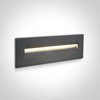 8,5W LED įleidžiamas sieninis lauko šviestuvas, antracito sp., 3000K, 68066/AN/W