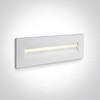8,5W LED įleidžiamas sieninis lauko šviestuvas, baltas, 3000K, 68066/W/W