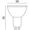 8,5W LED lemputė, GU10, balta, 3000K, 100°